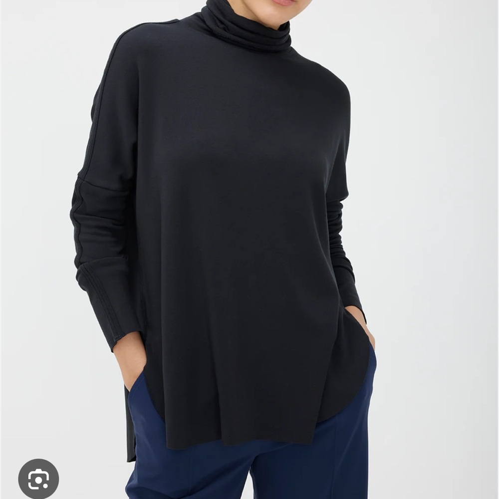 Kit and Ace Brushed Black Turtleneck Sweater